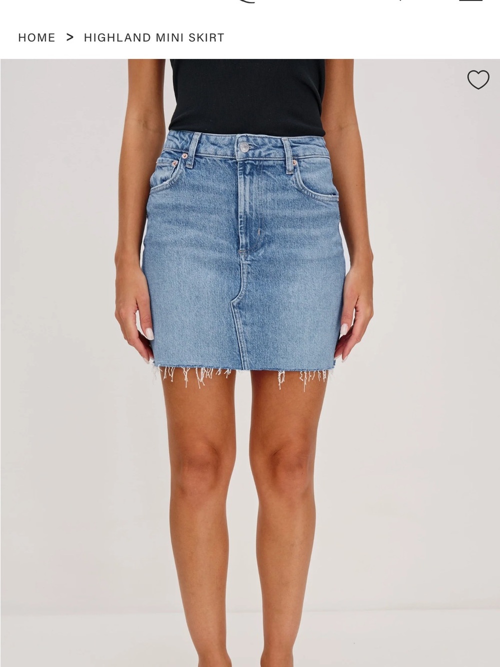 Rails Highland medium Blue Denim Mini Skirt size 31 NWT